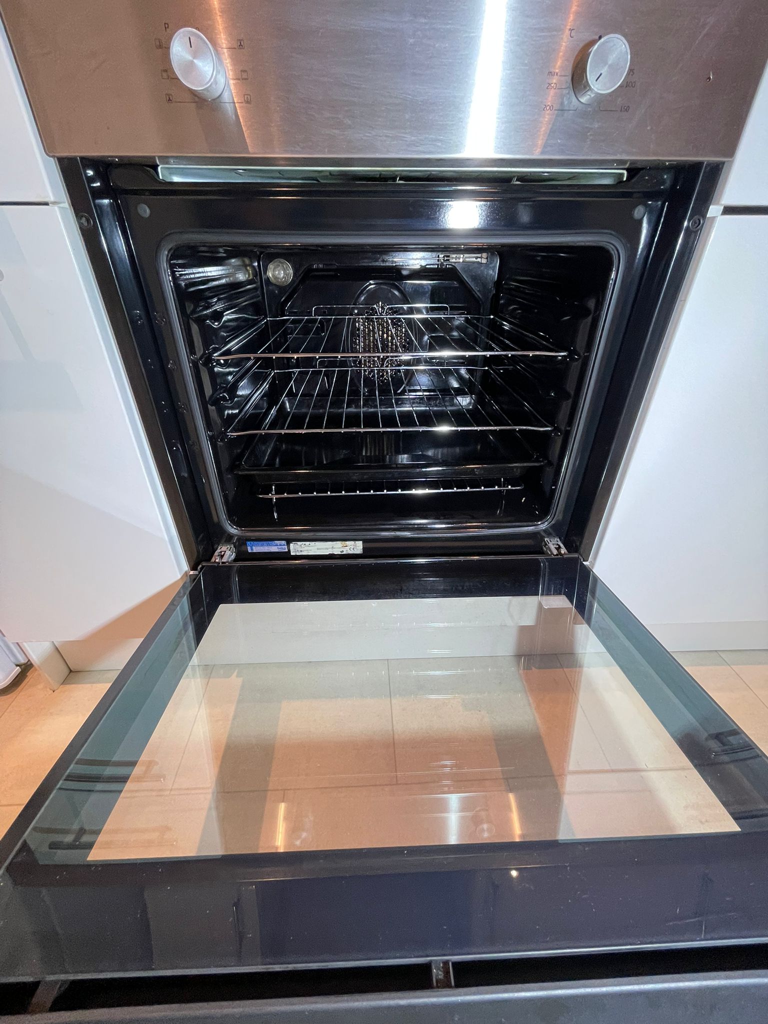 Deep cleaning - oven interior cleaned professionally